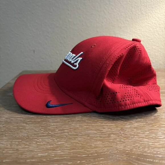 Nike Dri-Fit Washington Nationals Red Hat (One Size Fits Most) - Picture 2 of 6